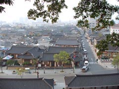 오목대에서 본 전주한옥마을