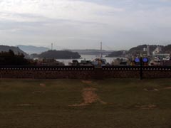 진남관에서 바라본 바다